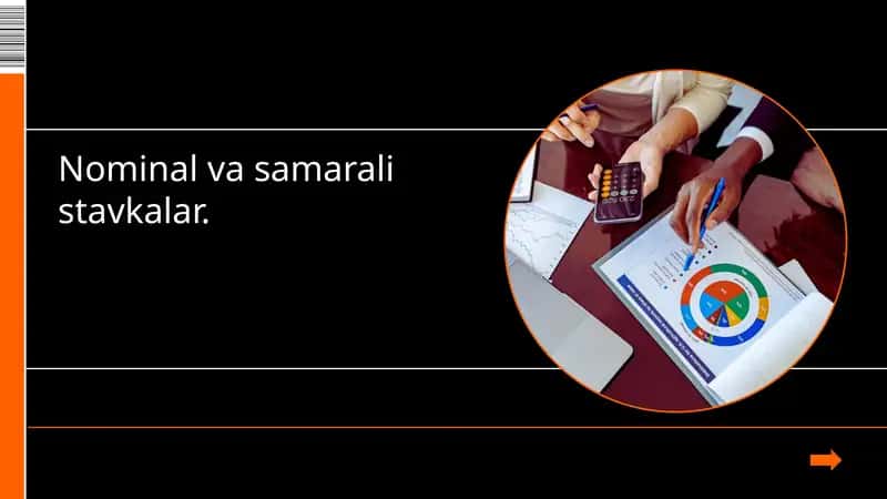 Nominal va Samarali Stavkalar Tushunchalari 1
