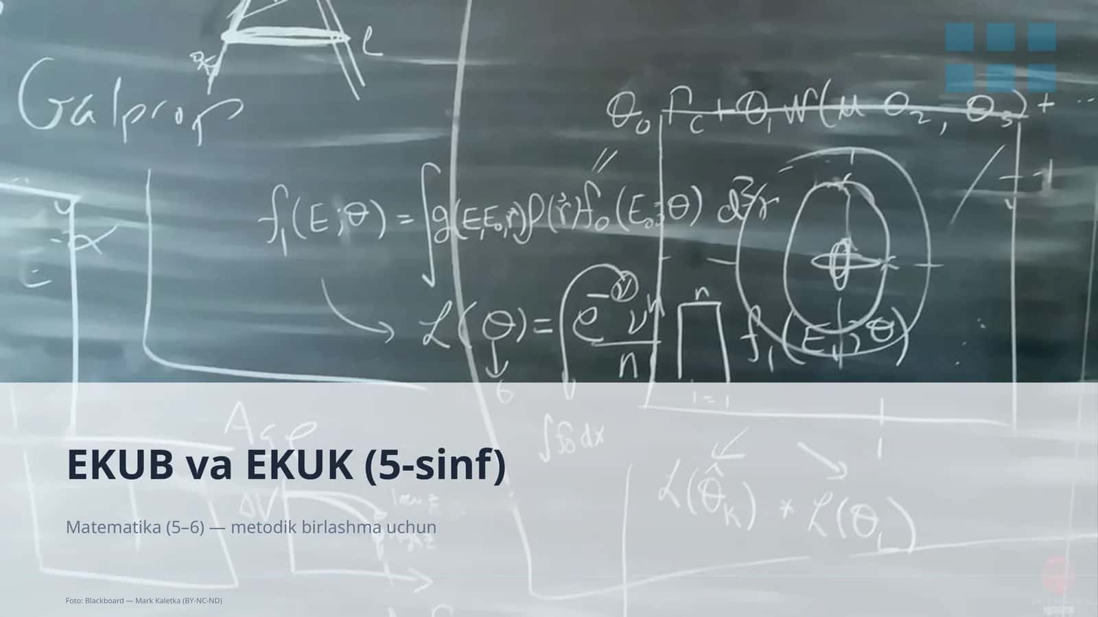 EKUB va EKUK (5-sinf) 1