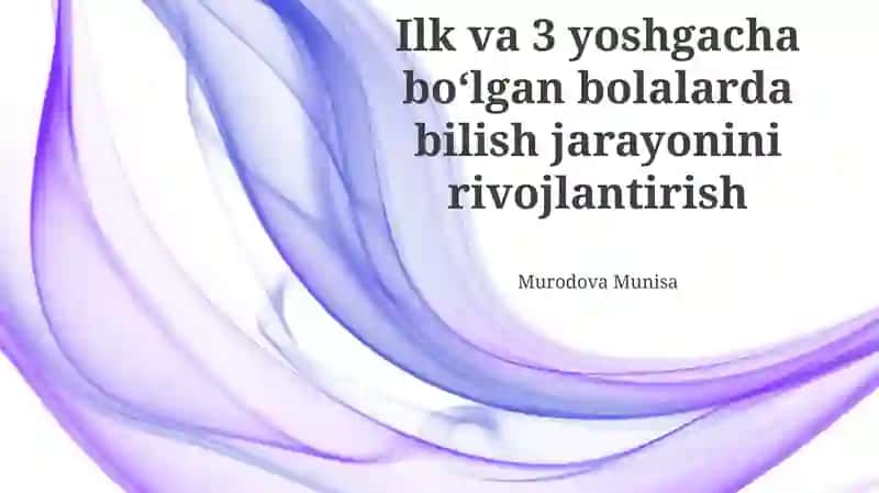 Kognitiv rivojlanishni qo'llab-quvvatlash va baholash