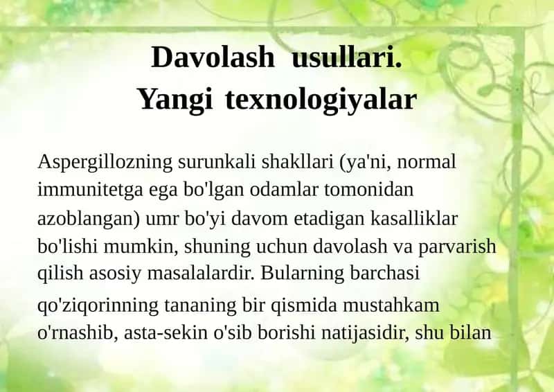 Davolash usullari 1