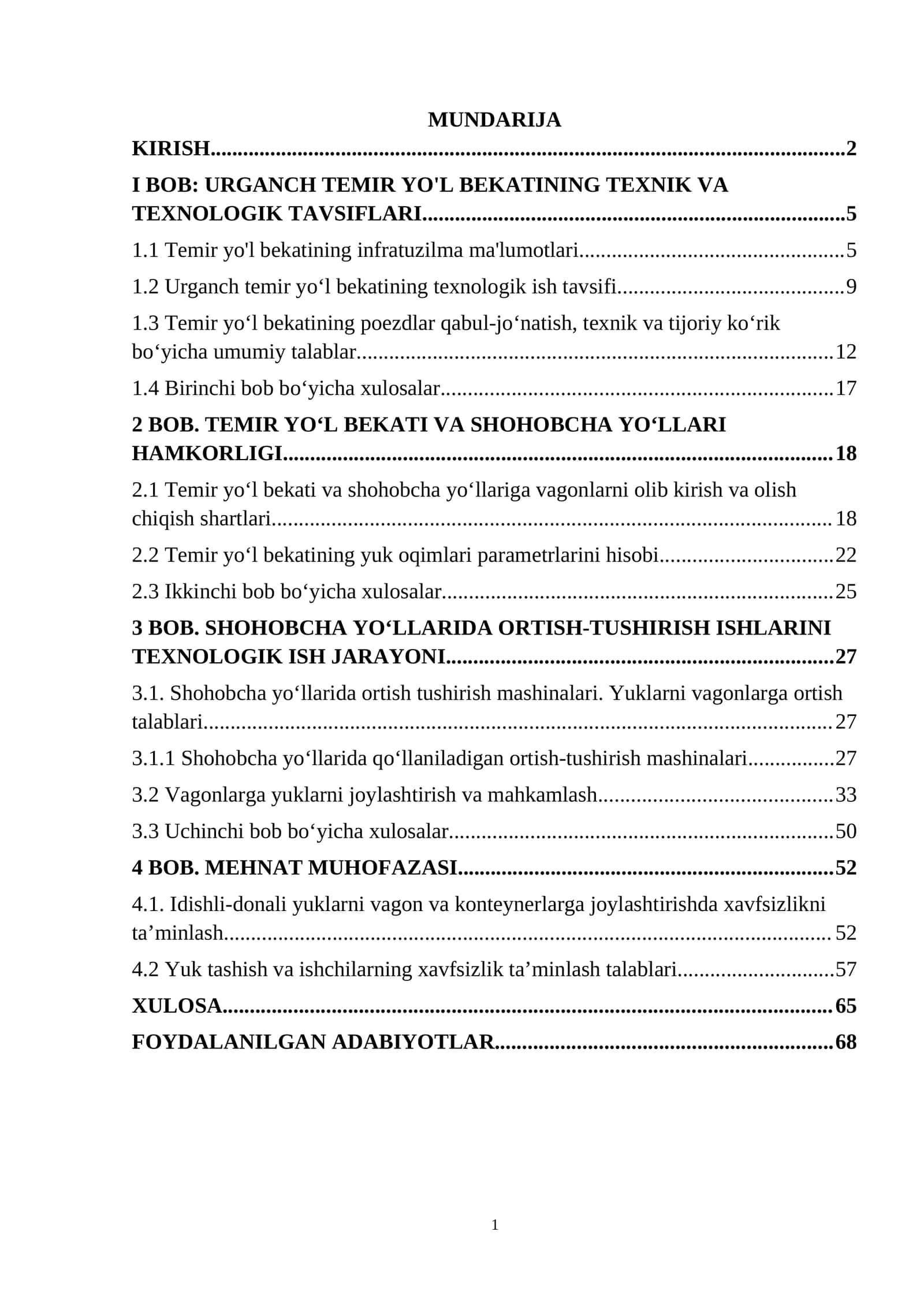 BMI_Urganch temir yo‘l bekatining texnologik ish jarayoni va mehnat muhofazasini tahlil qilish 1
