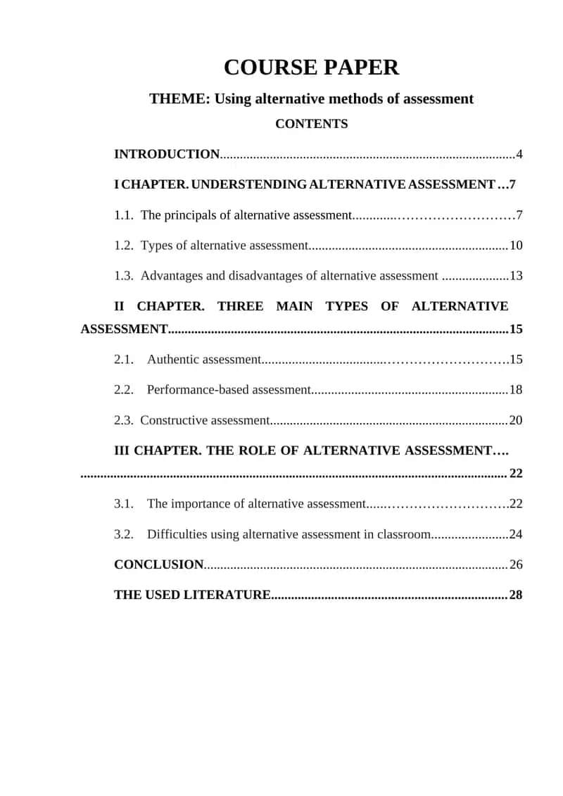COURSE PAPER 1