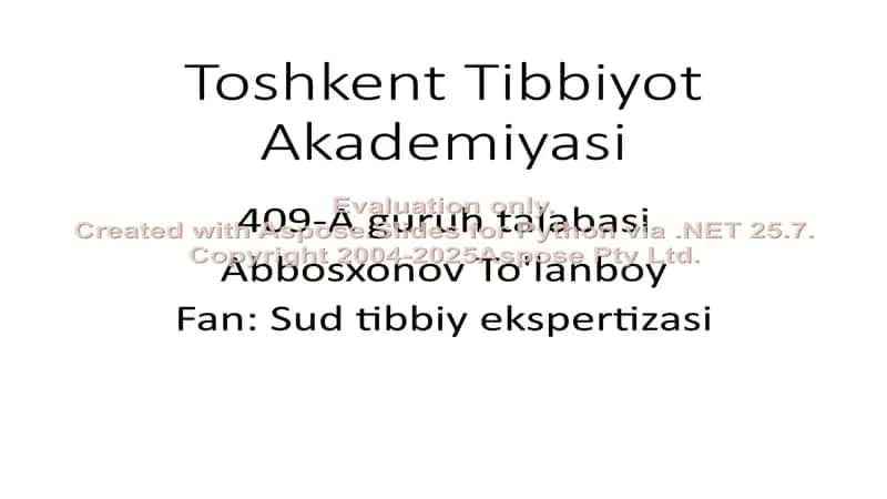 Toshkent Tibbiyot Akademiyasi 1
