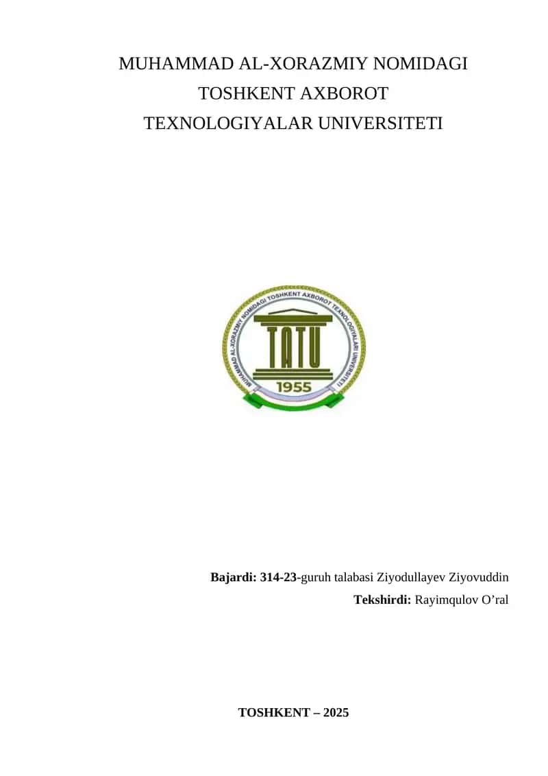 HTML hujjat tuzilishi 1