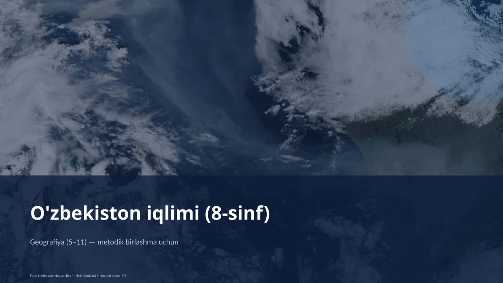 O'zbekiston iqlimi (8-sinf) 1