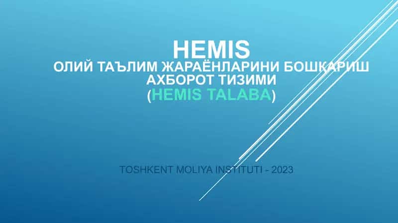 HEMIS Talaba 1