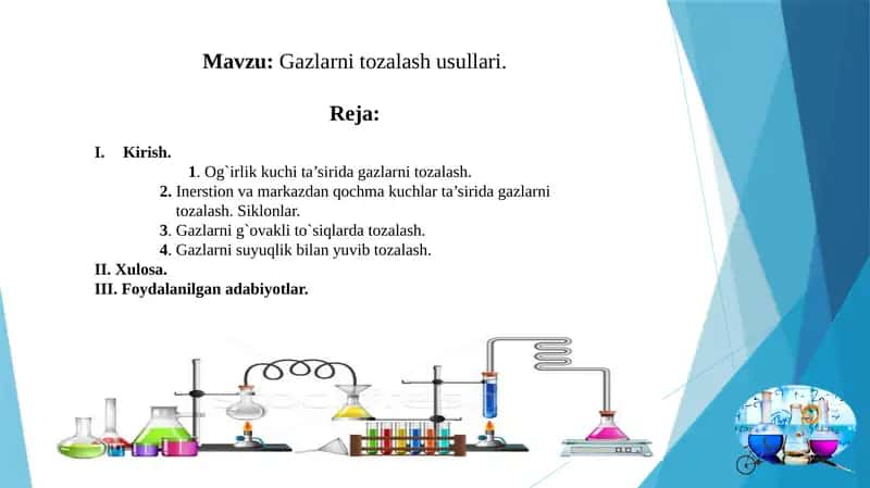 Mavzu:Gazlarnitozalashusullari 1