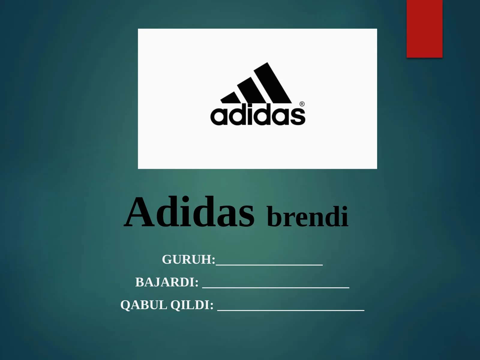 Adidas brendi 1