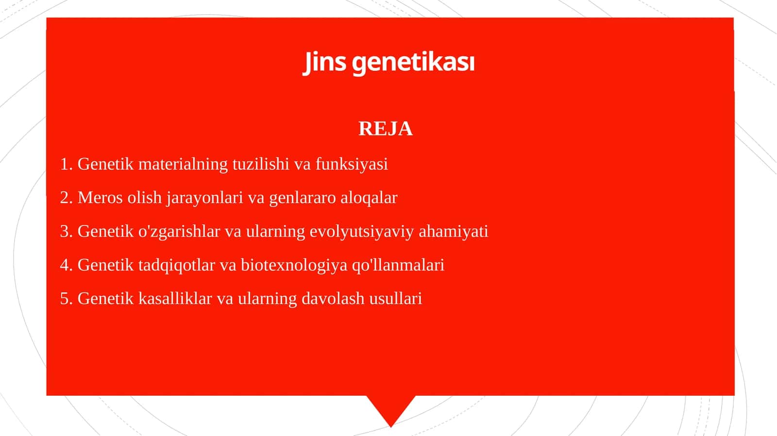 Jins genetikası 1