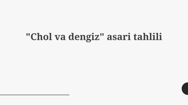 "Cholvadengiz" asaritahlili