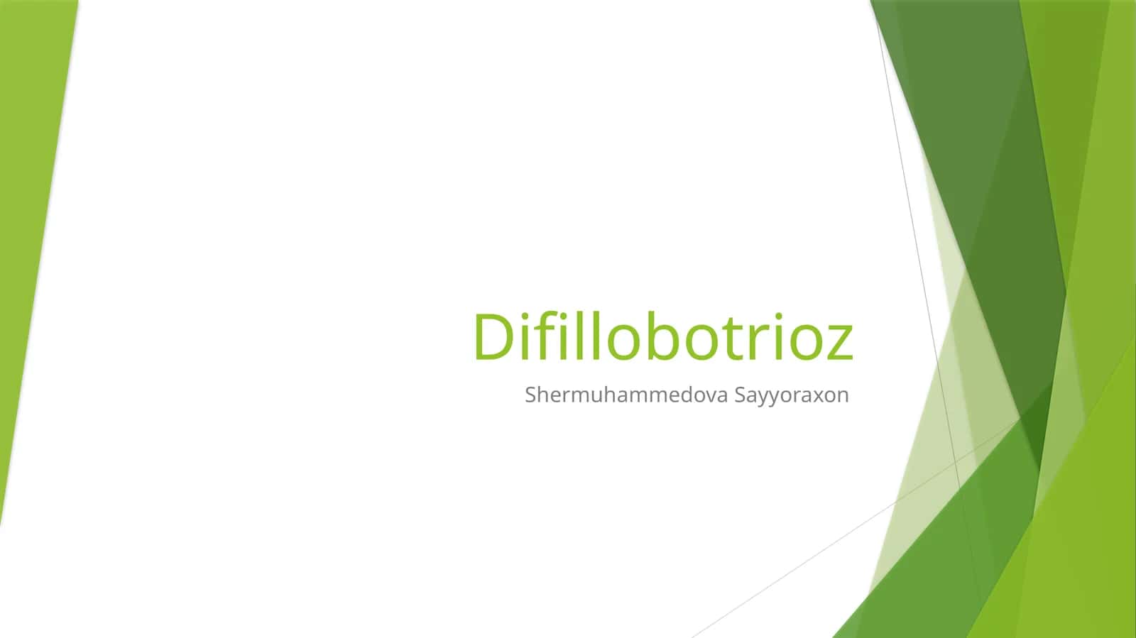 Difillobotrioz 1
