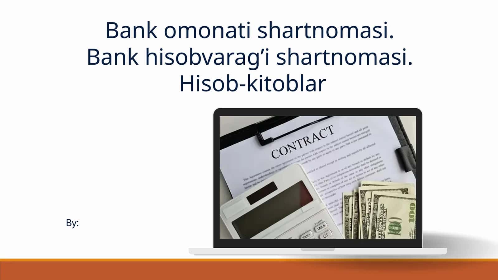 Bank omonati shartnomasi 1