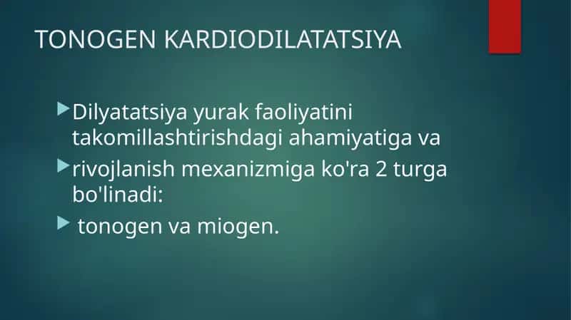 TONOGEN KARDIODILATATSIYA 1