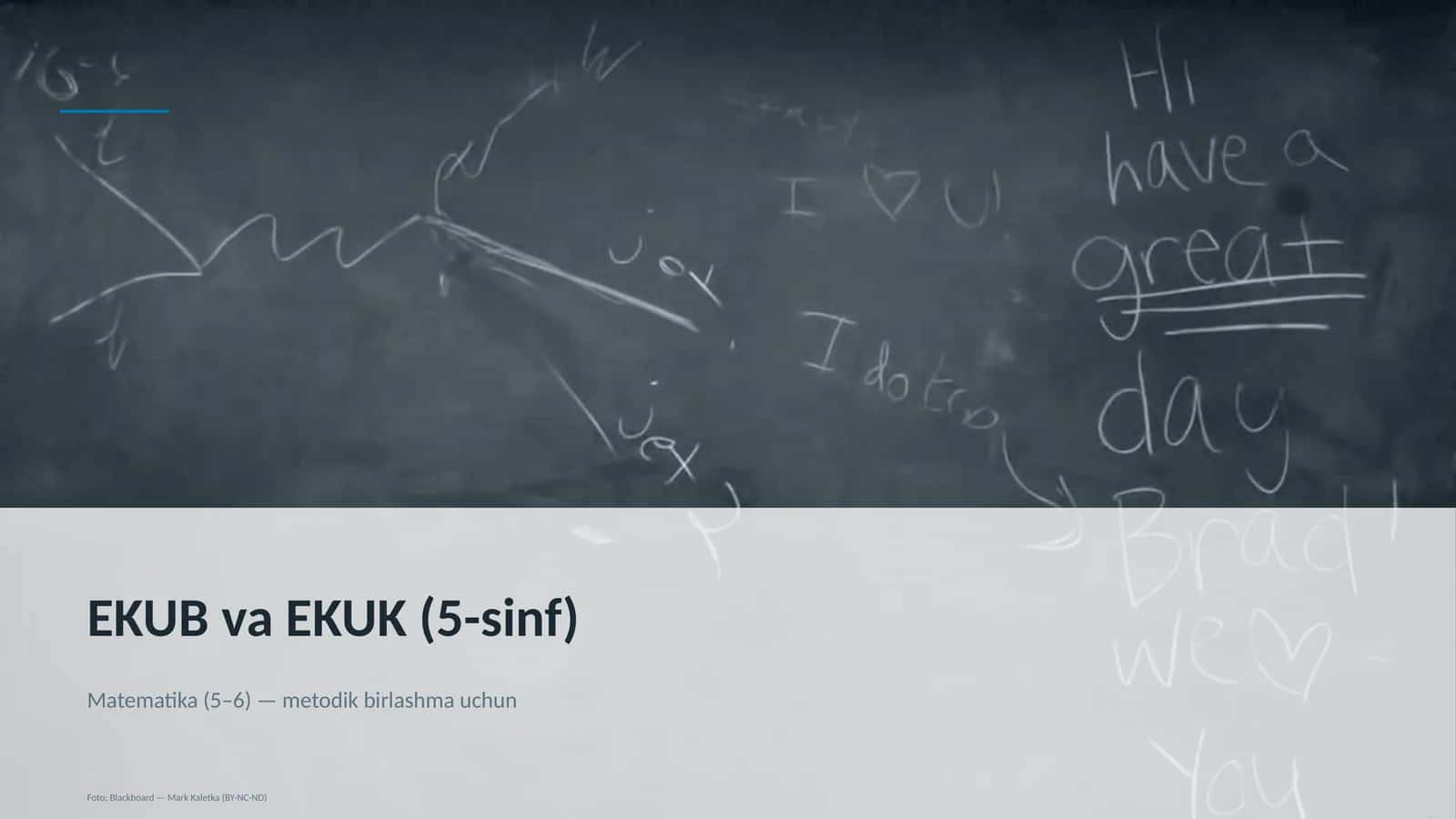 EKUB va EKUK (5-sinf) 1