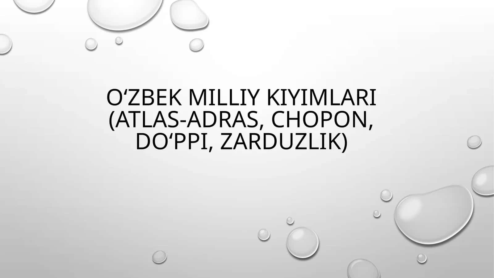 O‘zbekmilliykiyimlari 1
