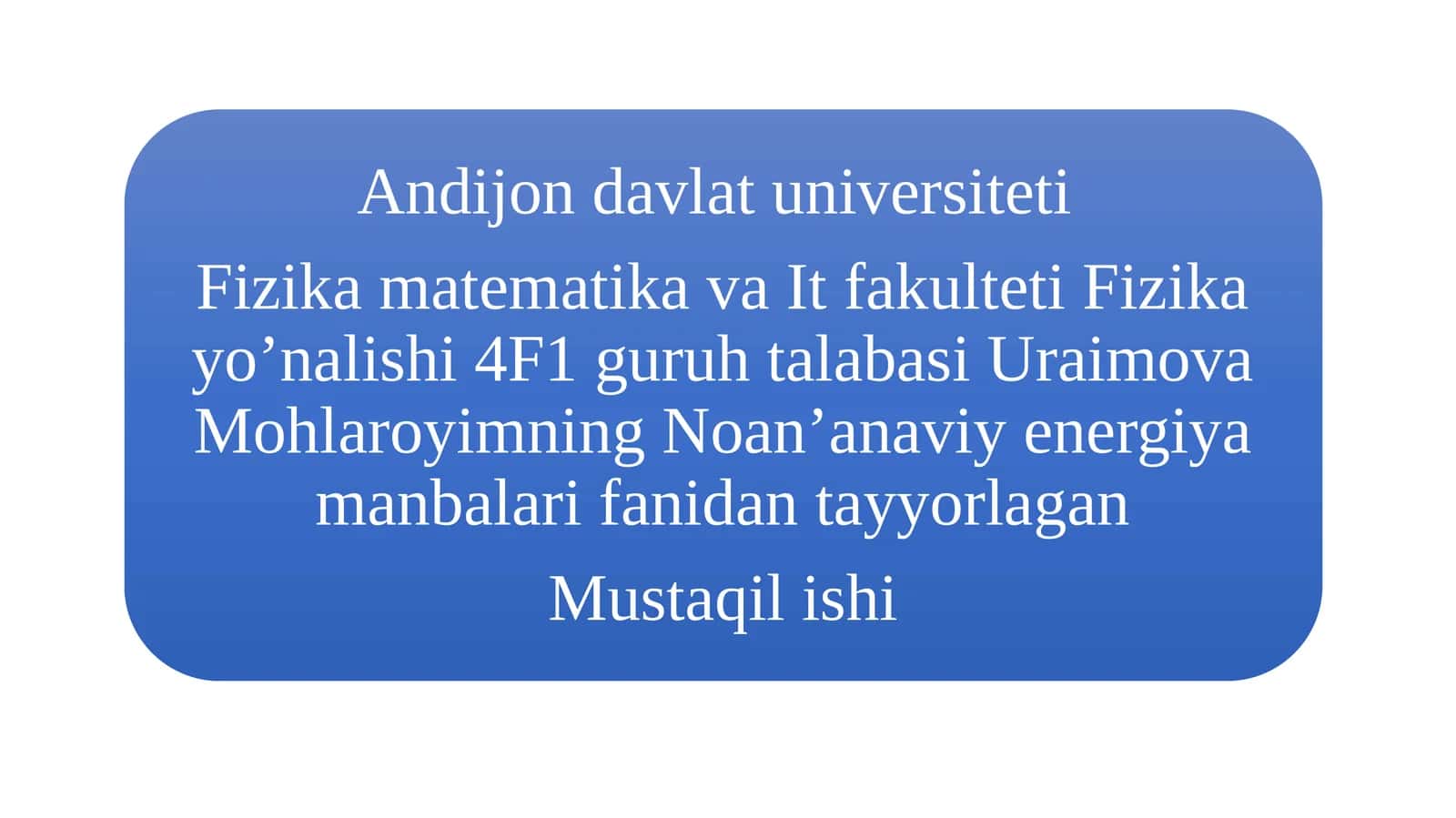 Quyoshnuri, shamol va issiq suv manbalari 1