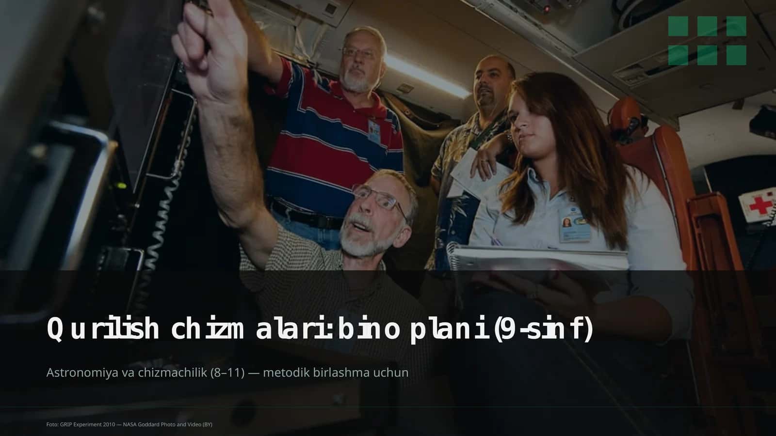 Qurilish chizmalari: bino plani (9-sinf) 1