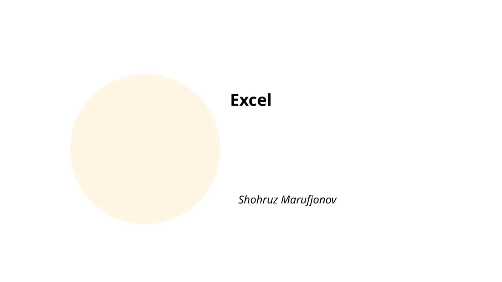 Excel 1
