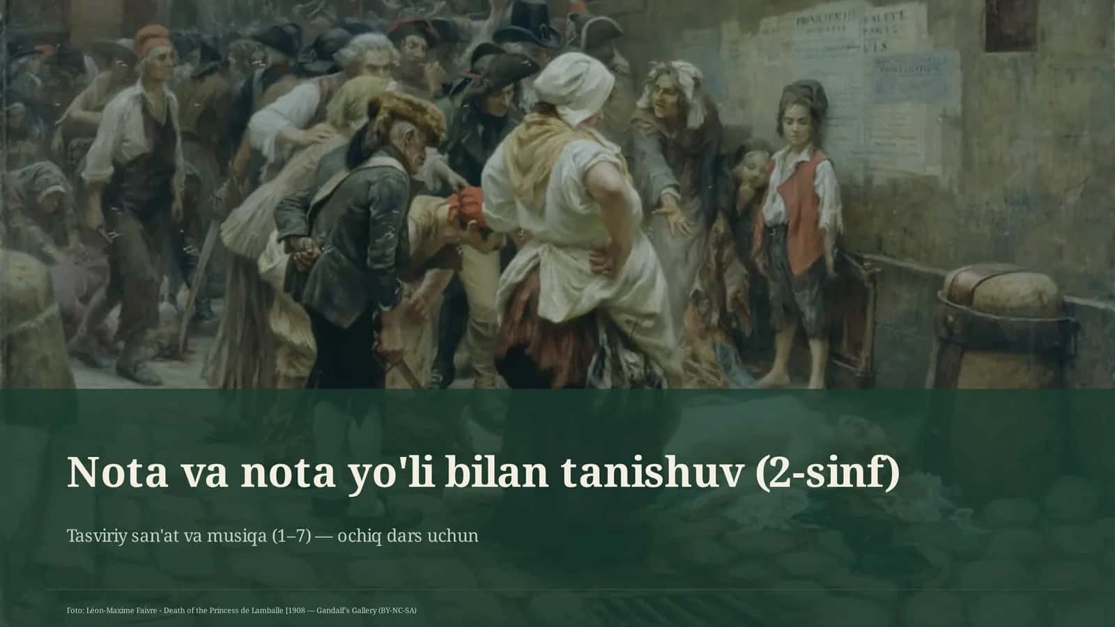 Nota va nota yo'li bilan tanishuv (2-sinf) 1