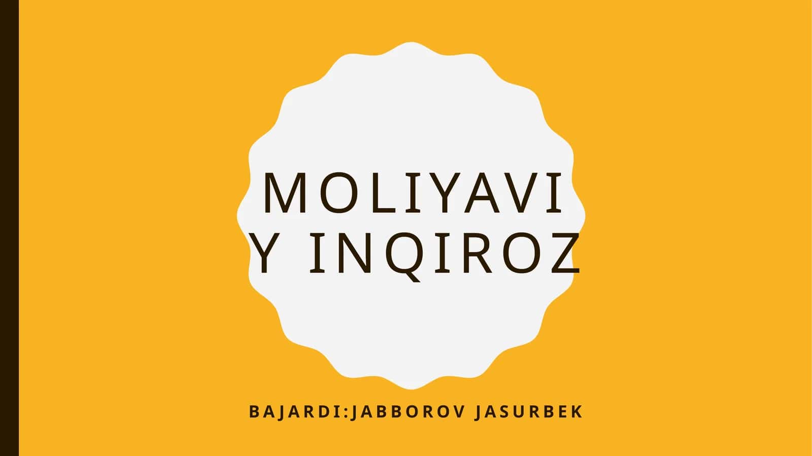 Moliyaviy inqiroz 1