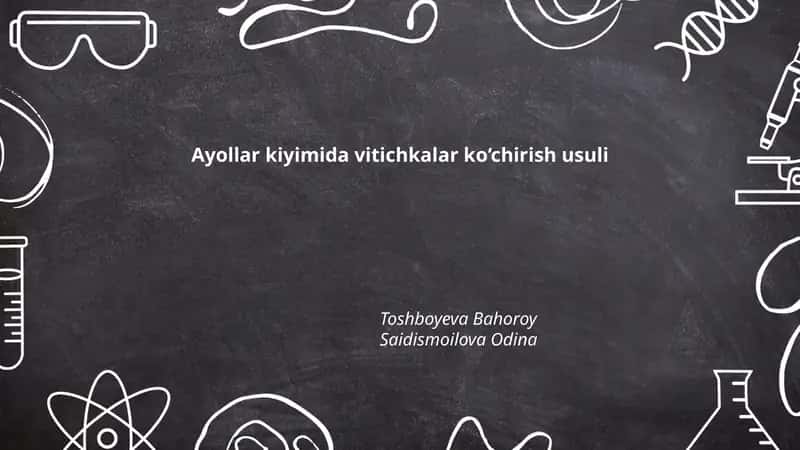 Ayollar kiyimida vitichkalar ko‘chirish usuli 1