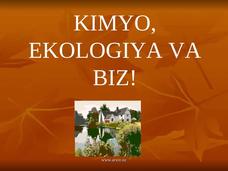 Ekologiya — tabiatni iqtisodiy jihatdan tadqiq qilish 1