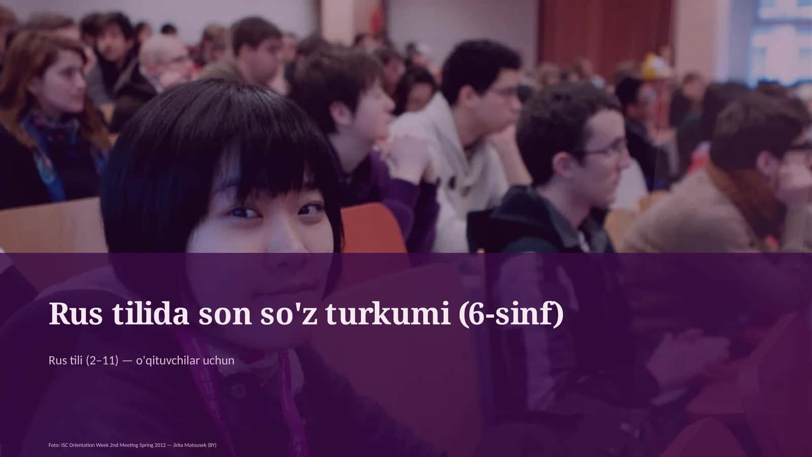 Rus tilida son so'z turkumi (6-sinf) 1