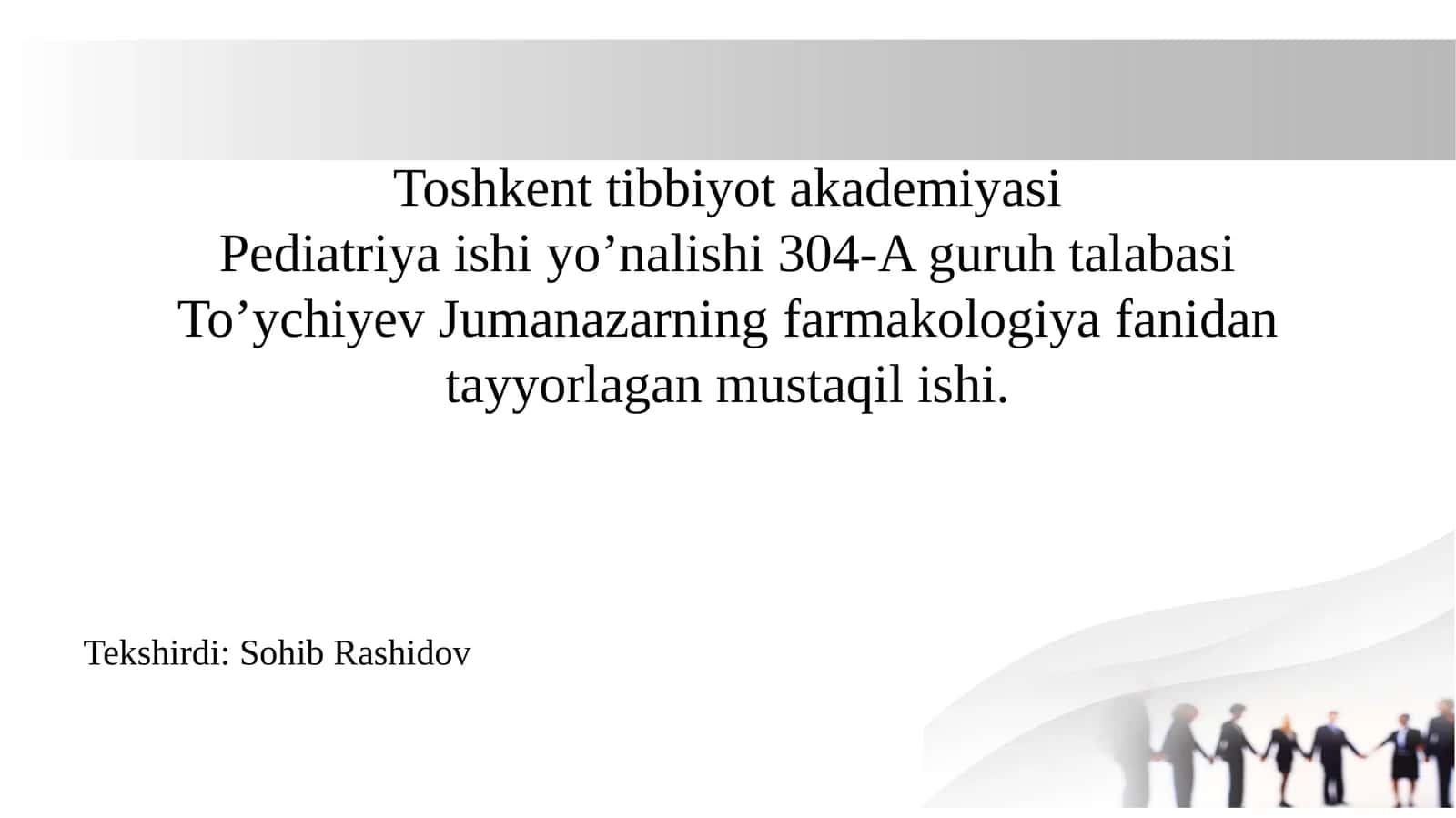 Umumiy farmakalogiya 1