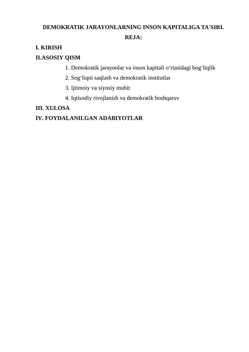 DEMOKRATIK JARAYONLARNING INSON KAPITALIGA TA'SIRI 1