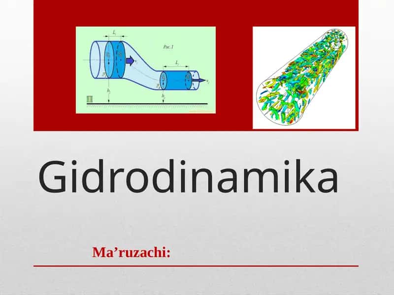 Gidrodinamika 1