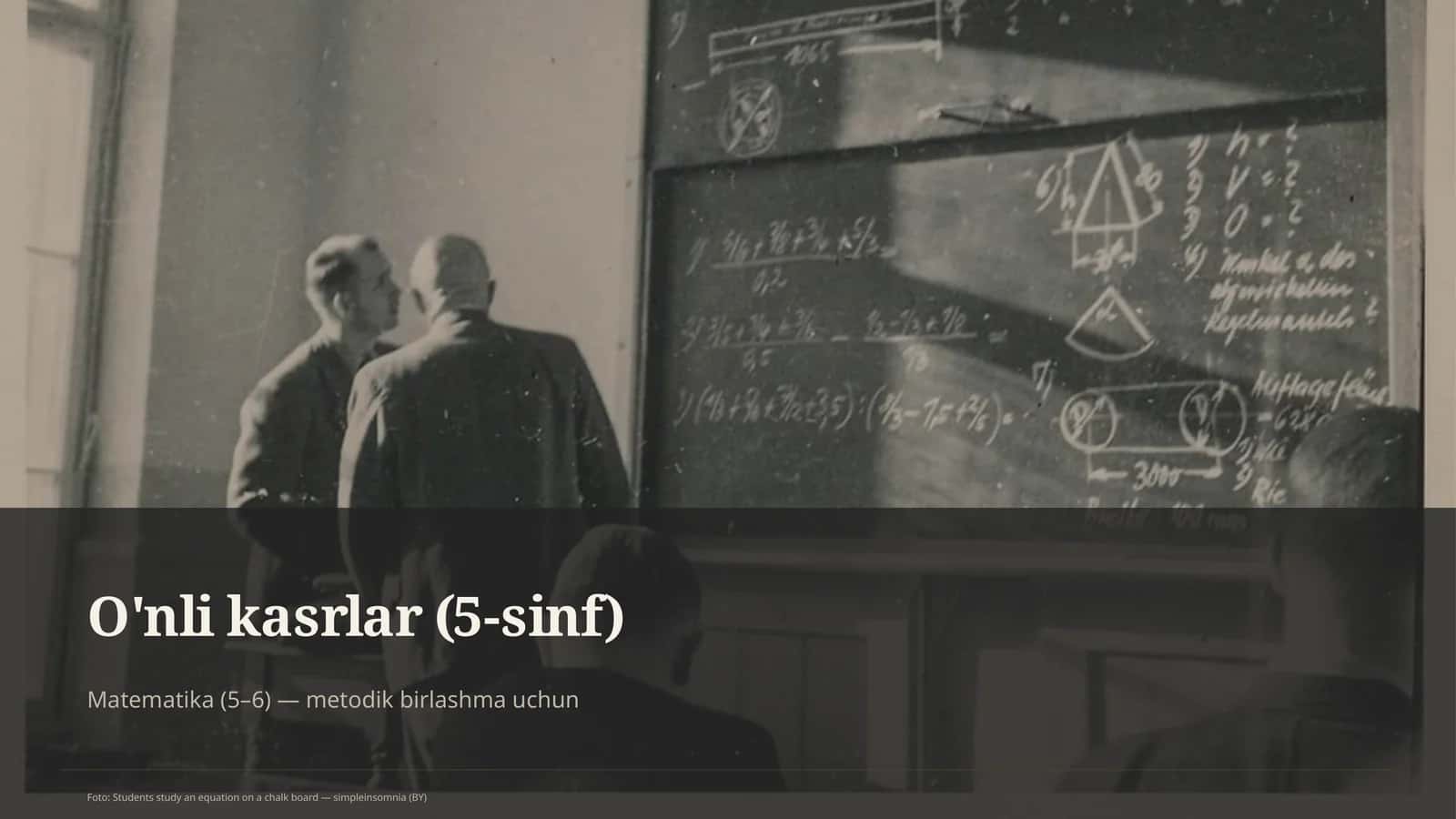 O'nli kasrlar (5-sinf) 1