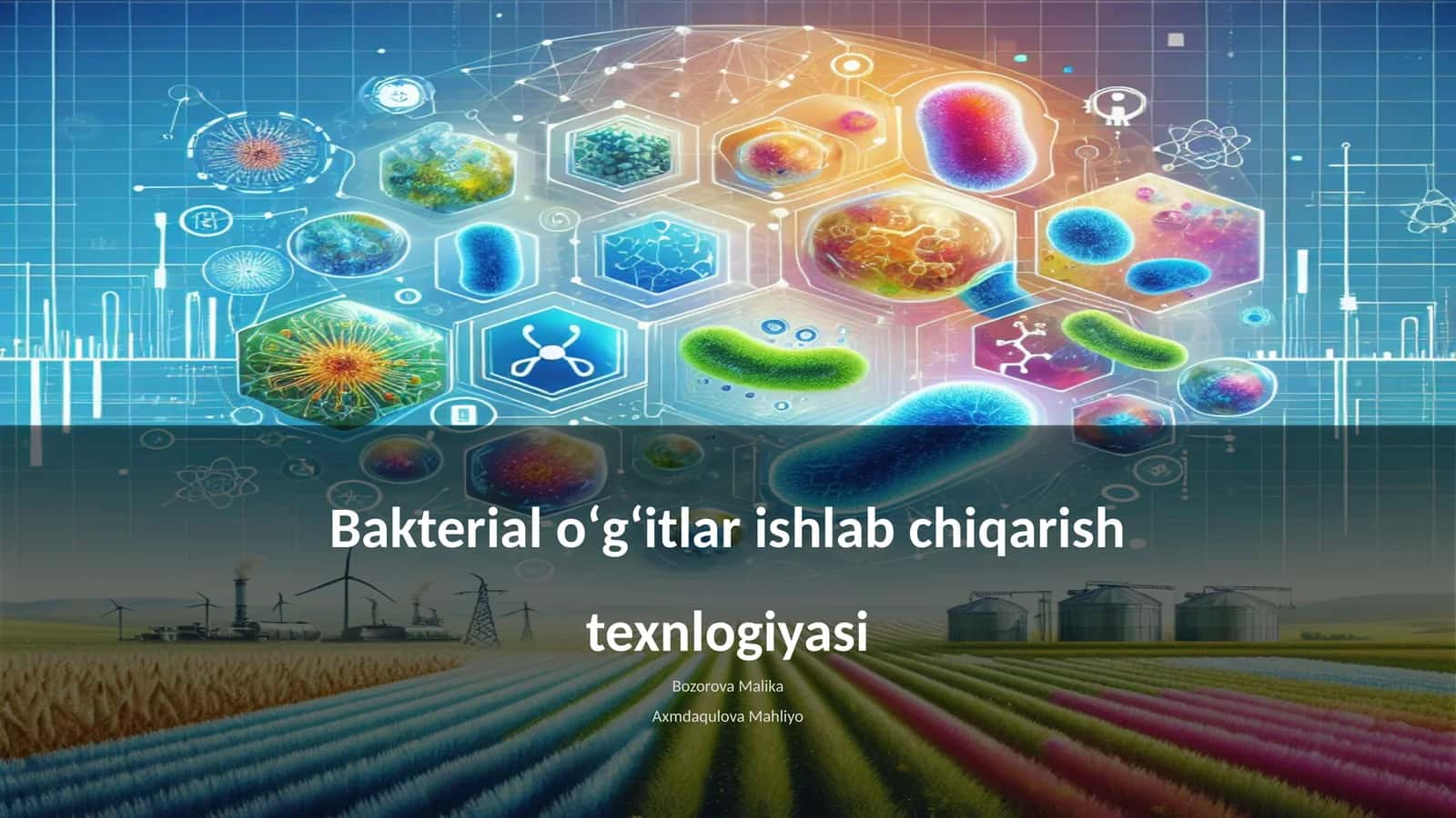 Bakterial oʻgʻitlar ishlab chiqarish texnlogiyasi 1