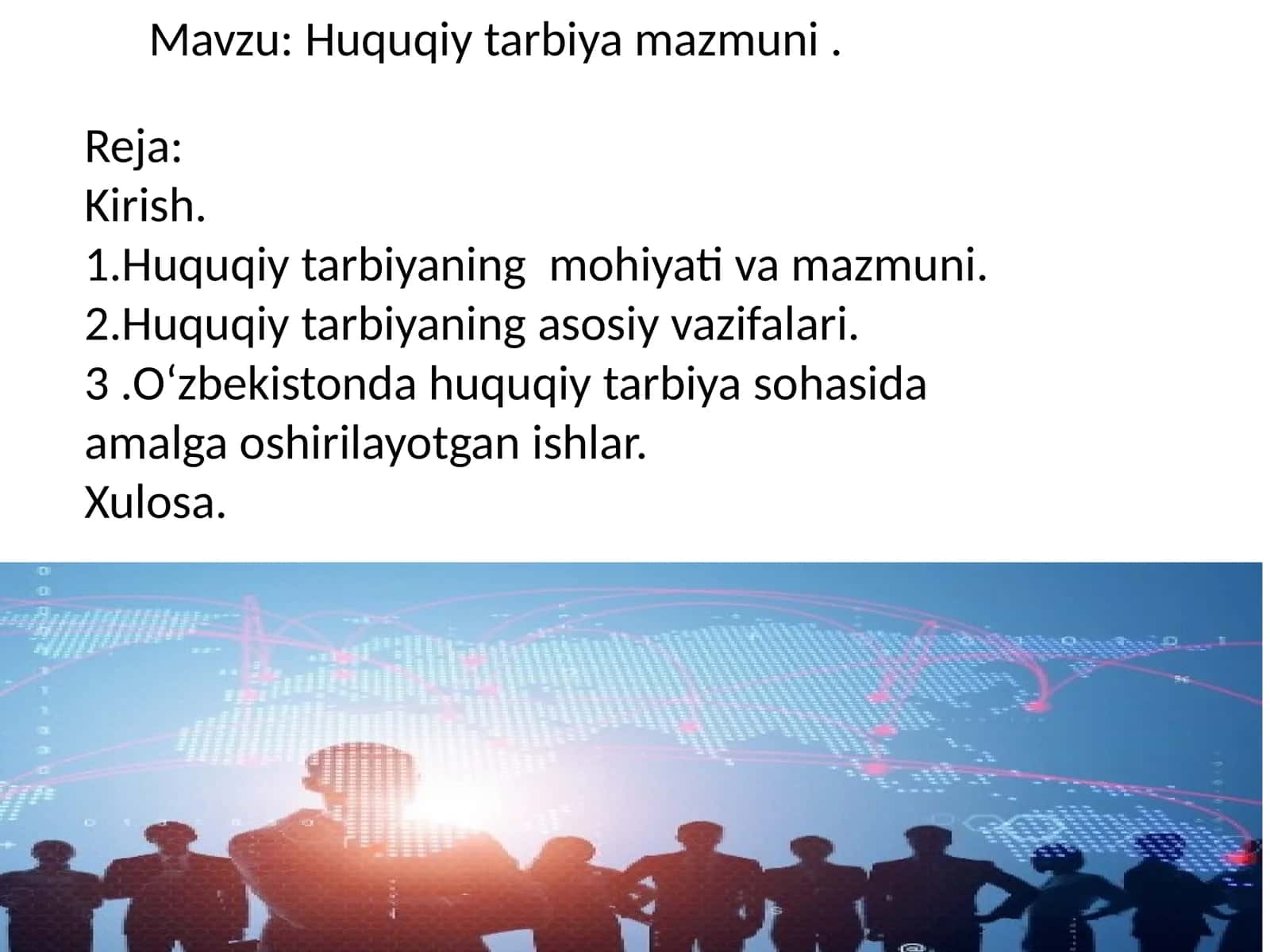 Huquqiy tarbiya mazmuni 1