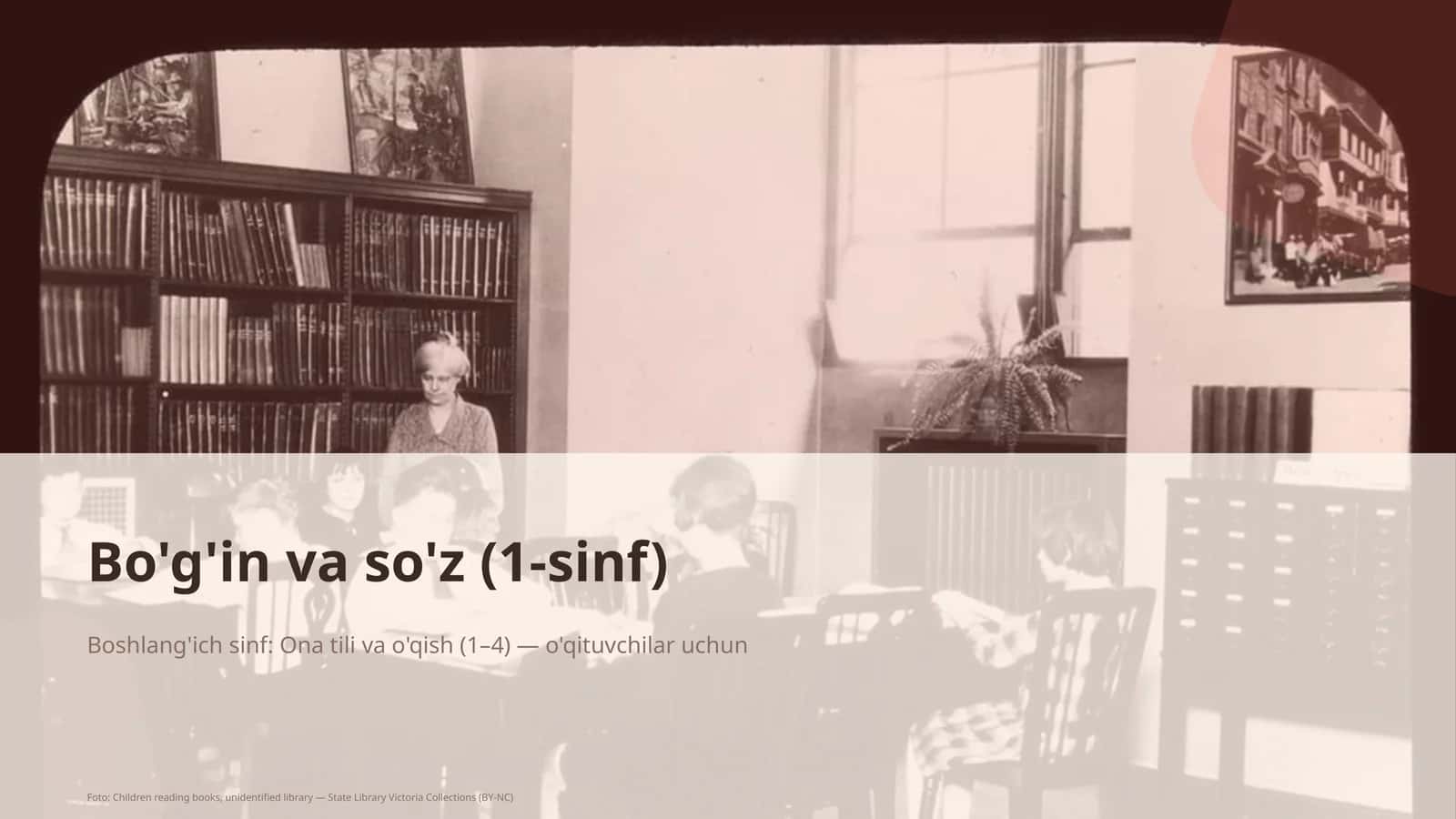 Bo'g'in va so'z (1-sinf) 1