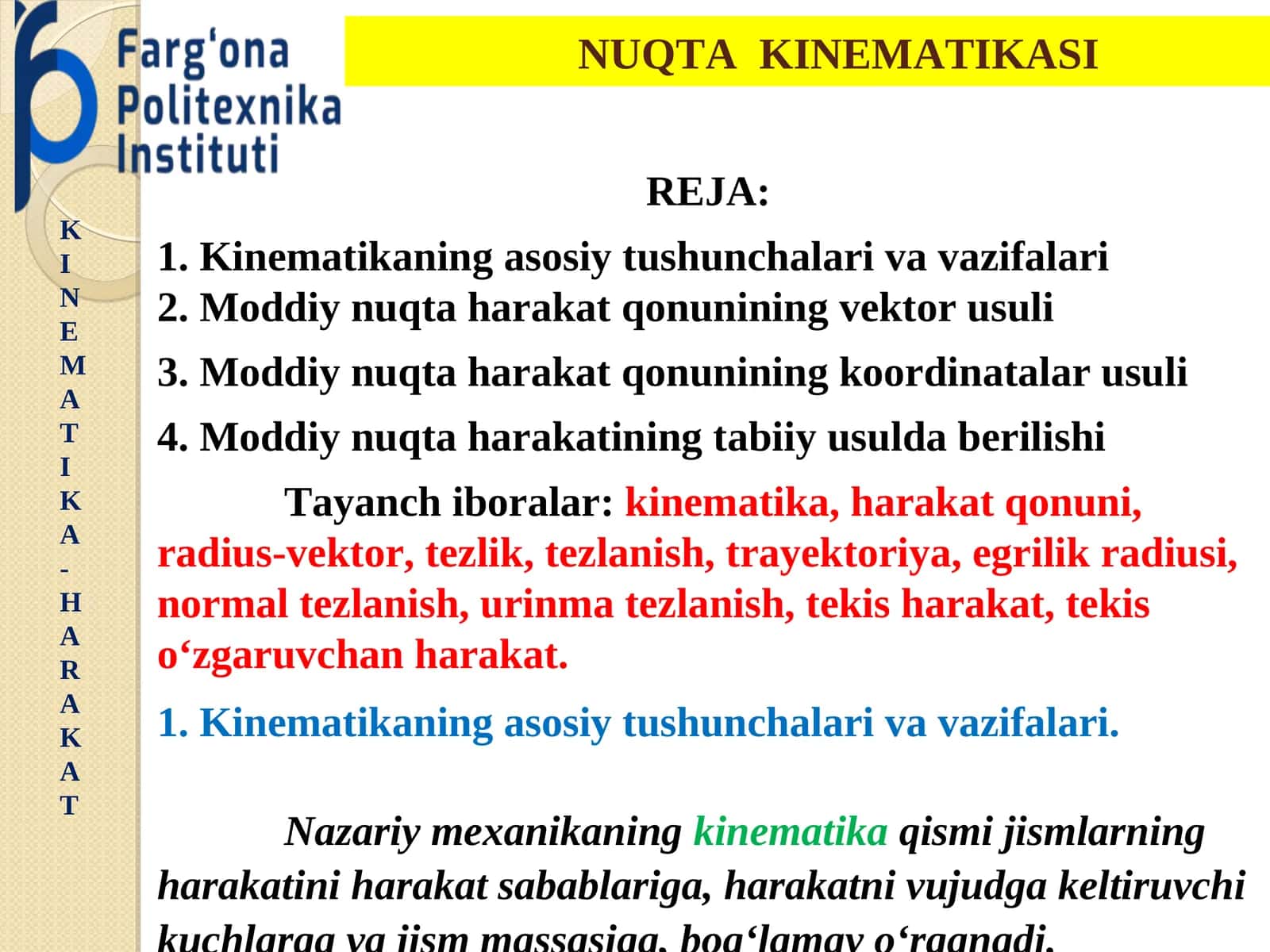 NUQTA KINEMATIKASI 1