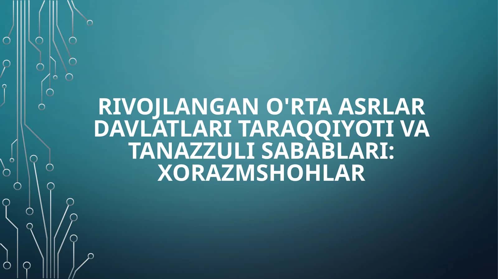 Xorazm shohlar 1