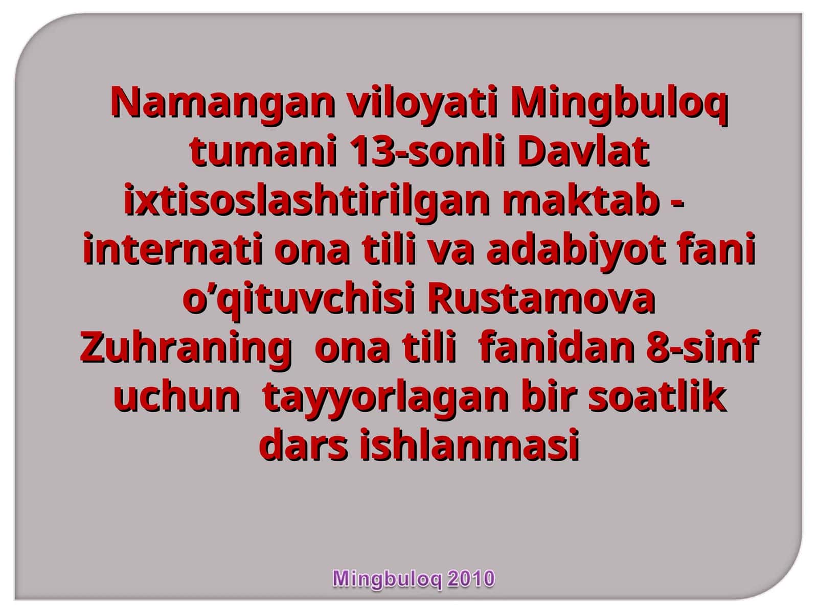 So’z  birikmalari bo’yicha mustahkamlash  darsi 1