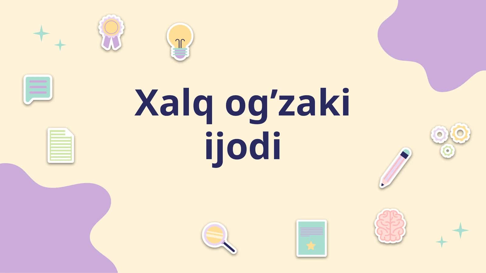 Xalq og’zakiijodi 1