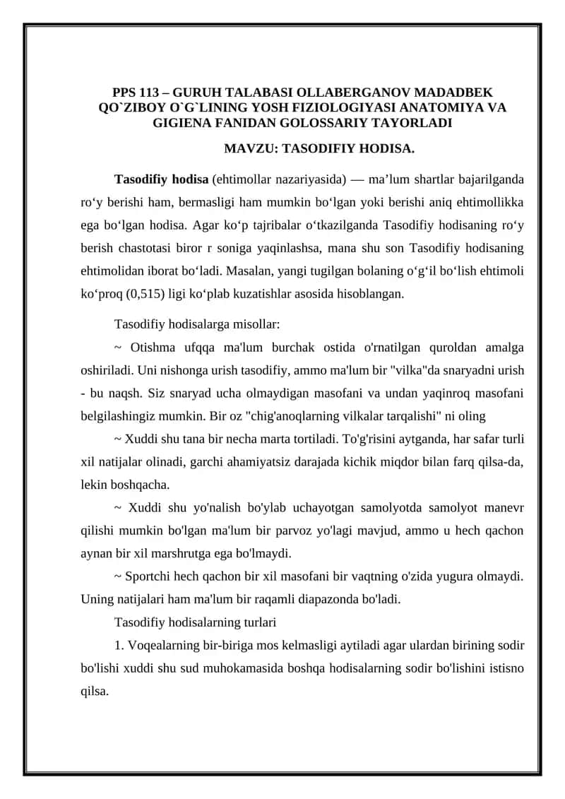 YOSH FIZIOLOGIYASI ANATOMIYA VA GIGIENA FANIDAN GOLOSSARIY 1