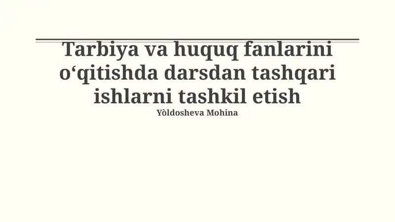 Samarali Qo'shimcha Mashg'ulotlarni Tashkil Etishning Ahamiyati 1