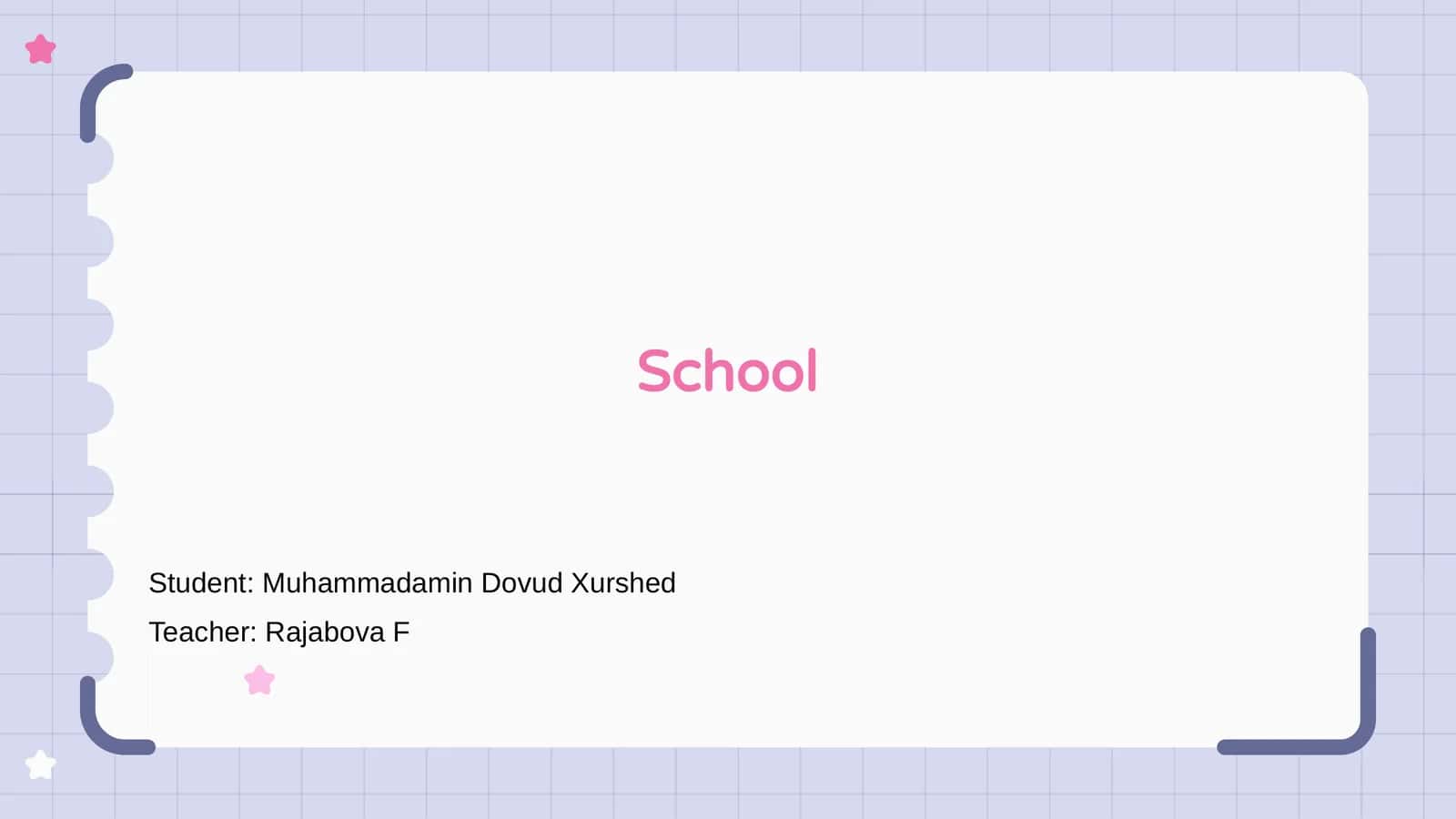 Introduction to School 1