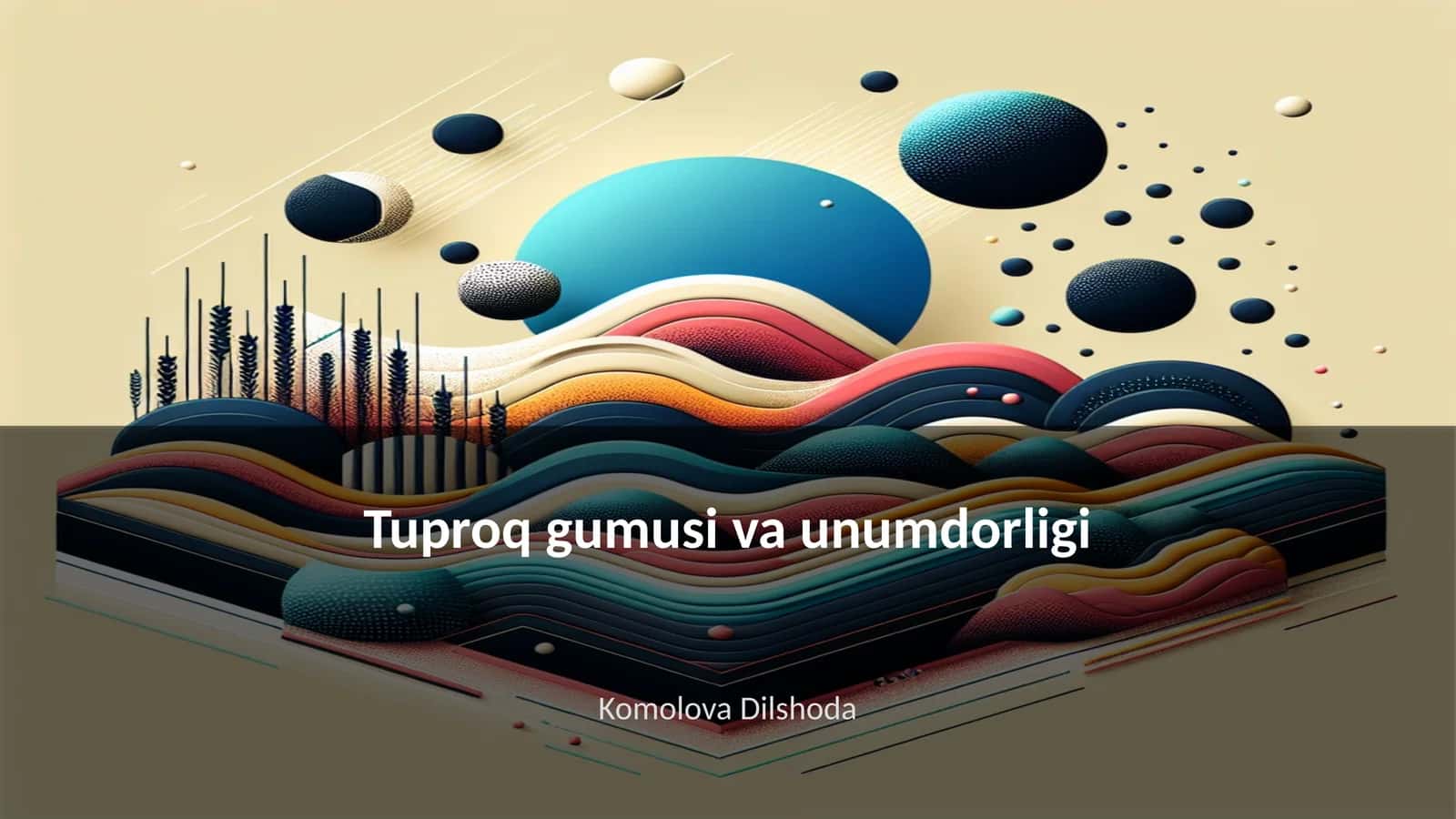 Tuproq gumusi va unumdorligi 1