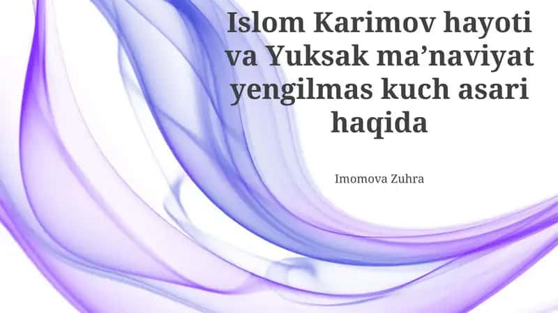 Yuksak Ma'naviyat – Eng Buyuk Kuch Kitobi 1