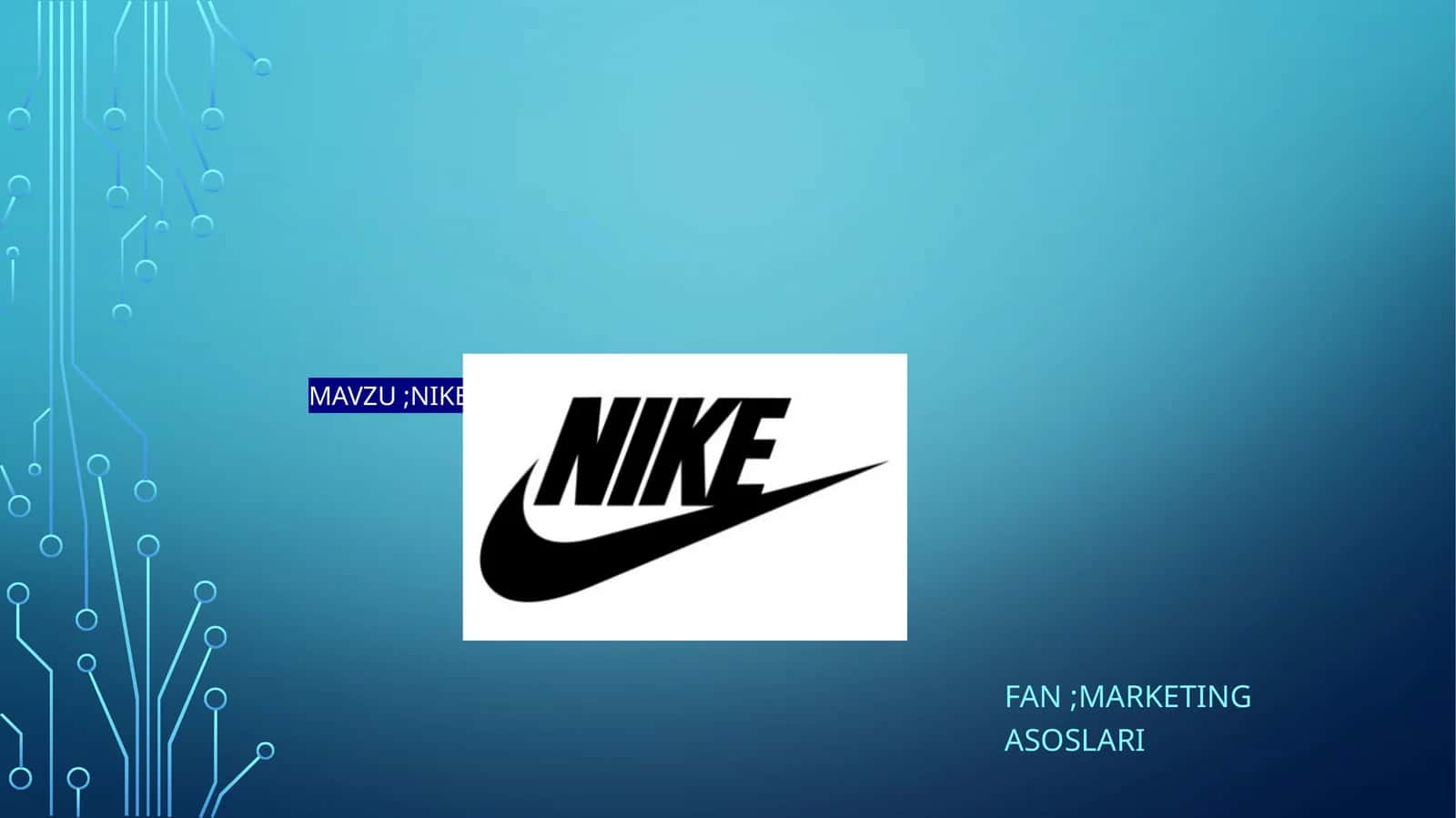Nike kompaniyasi haqida umumiy ma'lumot va uning marketing usullari 1
