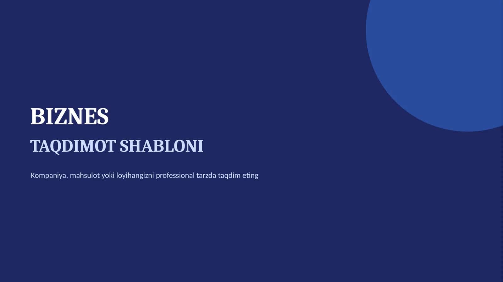 TAQDIMOT SHABLONI 1
