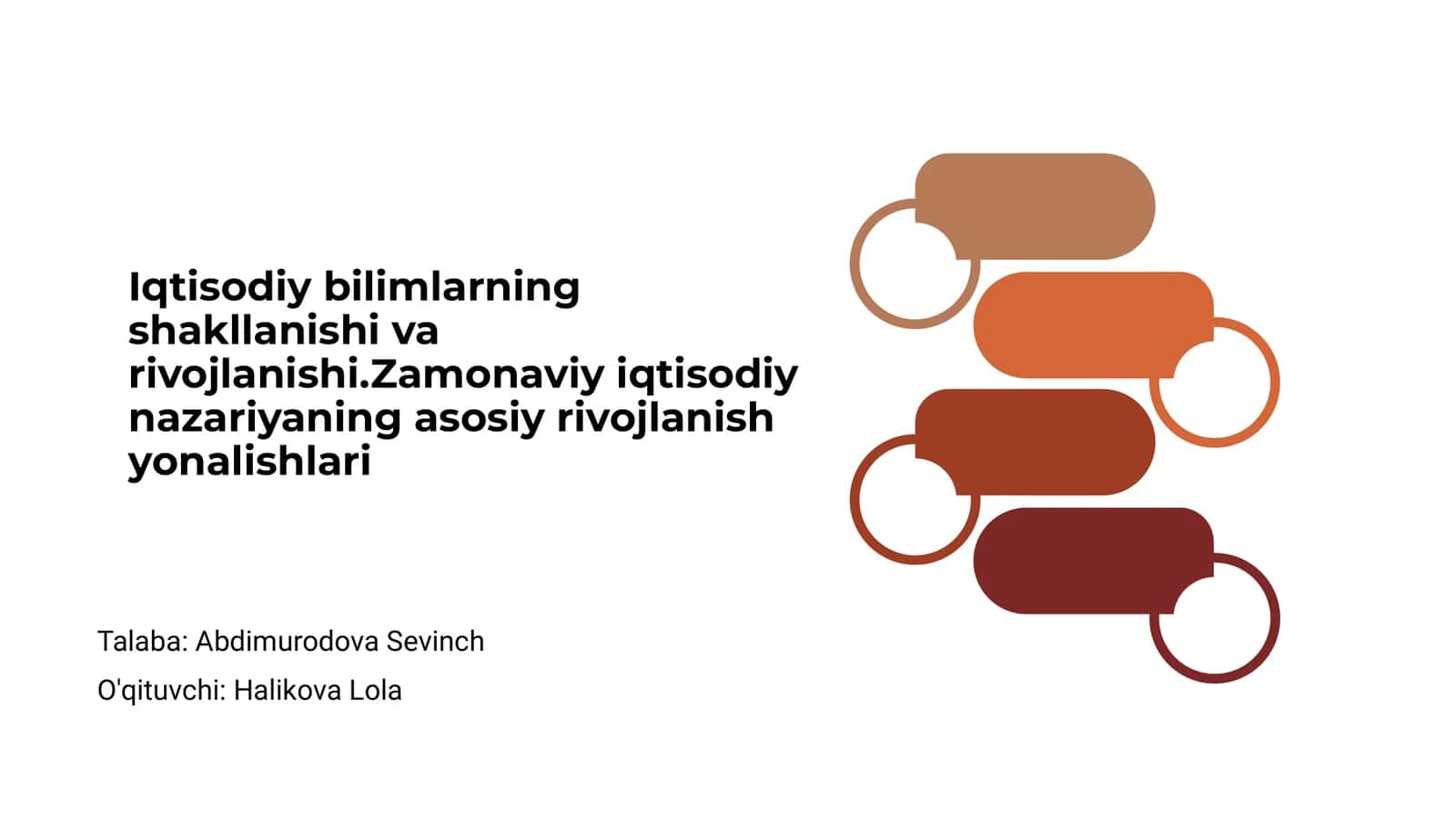 Iqtisodiy bilimlarning shakllanishi va rivojlanishi 1