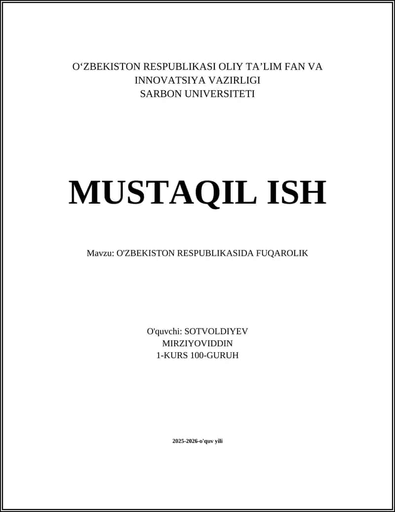 Fuqarolikni olishning asosiy shakllari 1