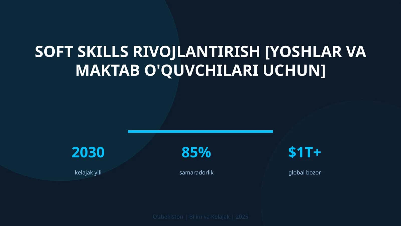 Soft skills rivojlantirish [yoshlar va maktab o'quvchilari uchun] 1