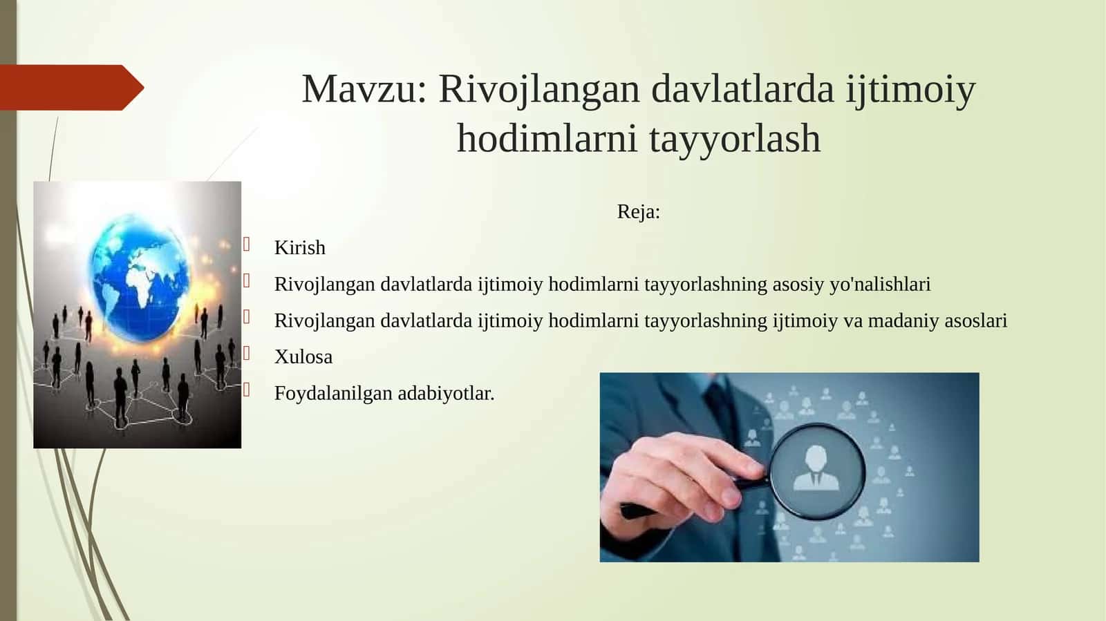 Rivojlangan davlatlarda ijtimoiy hodimlarni tayyorlash 1