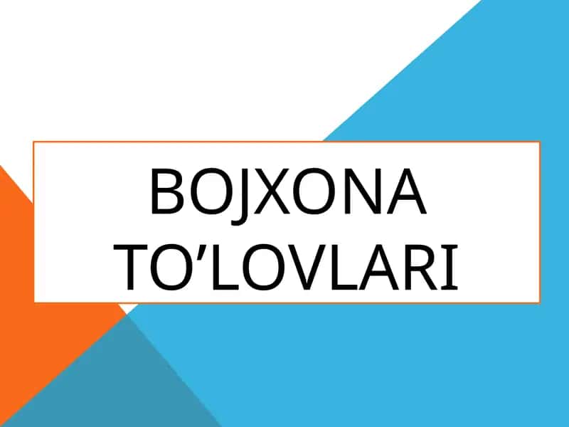 Bojxonato’lovlari 1